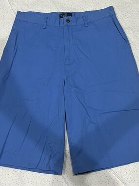 Ralph Lauren Men's Royal Blue Flat Front Shorts